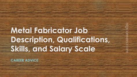 metal fabrication manager salary|aluminum fabrication job description.